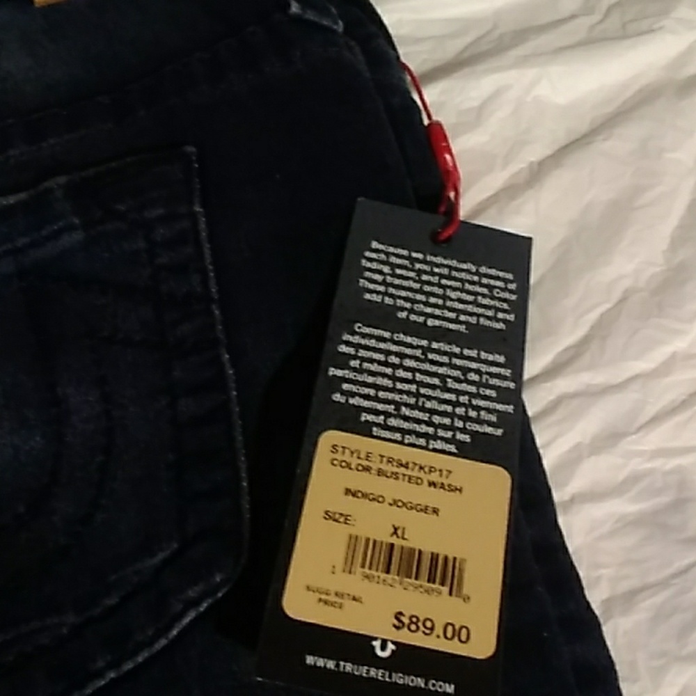 Xtra large kids true religion indigo joggers